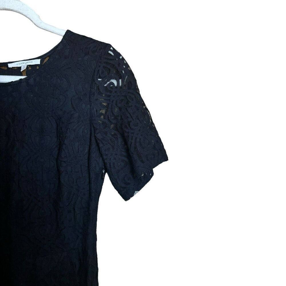 41 Hawthorn Stitch Fix Sheath Dress Womens Medium Black Lace Overlay Cocktail - Picture 3 of 8
